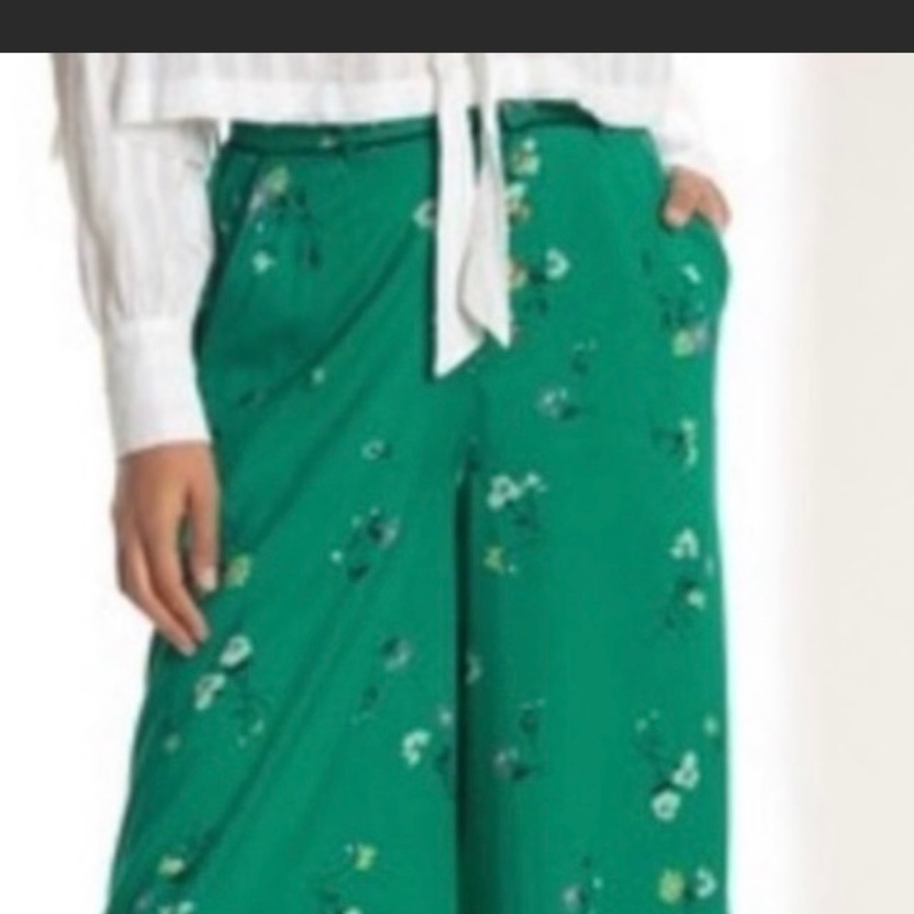 Free People Wide Leg Floral Pants